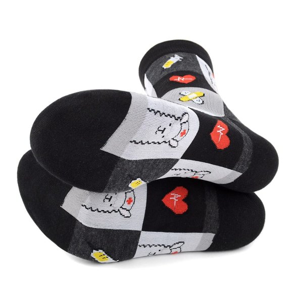 Health Care Heroes Nurse Llama Novelty Socks L/XL - Picture 9 of 10